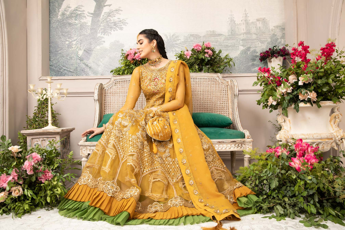 Mehndi Look -08 Wedding Series - Unstitched